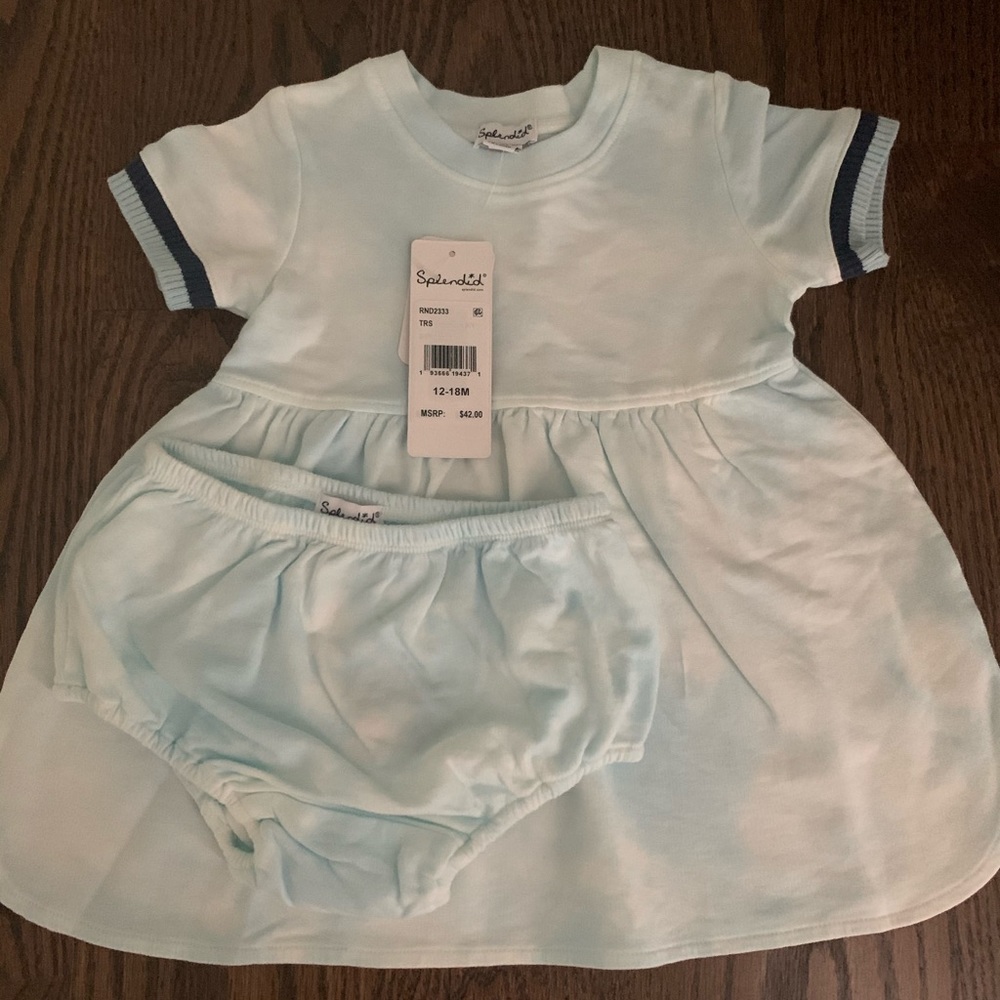 Splendid Baby Girl Dress & Bloomers Set